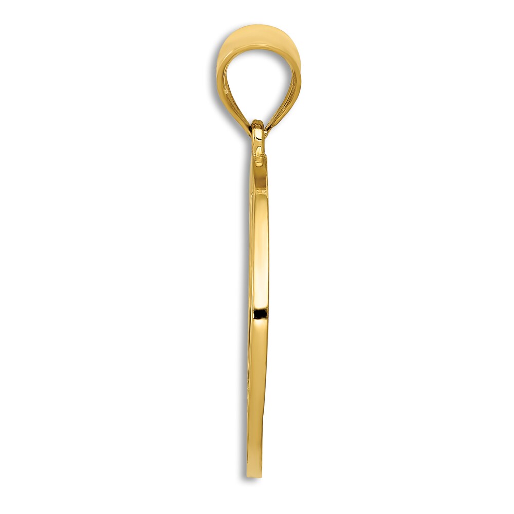 Filigree Peace Necklace 14K Yellow Gold 18\" V71U32az Filigree Peace Necklace 14K Yellow Gold 18\" V71U32az