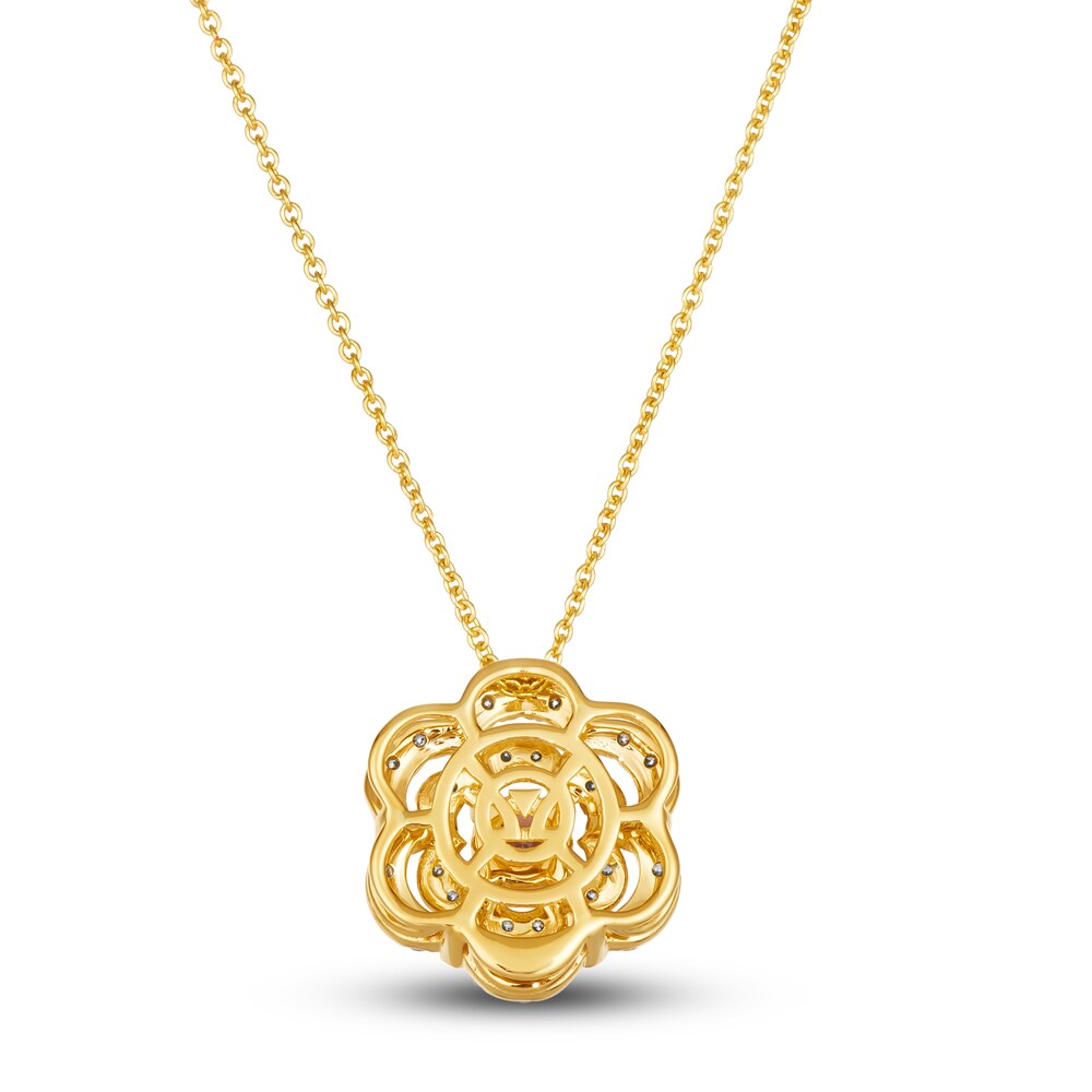 Le Vian Diamond Pendant Necklace 5/8 ct tw Round 14K Honey Gold 19\" VTSnFPMT Le Vian Diamond Pendant Necklace 5/8 ct tw Round 14K Honey Gold 19\" VTSnFPMT