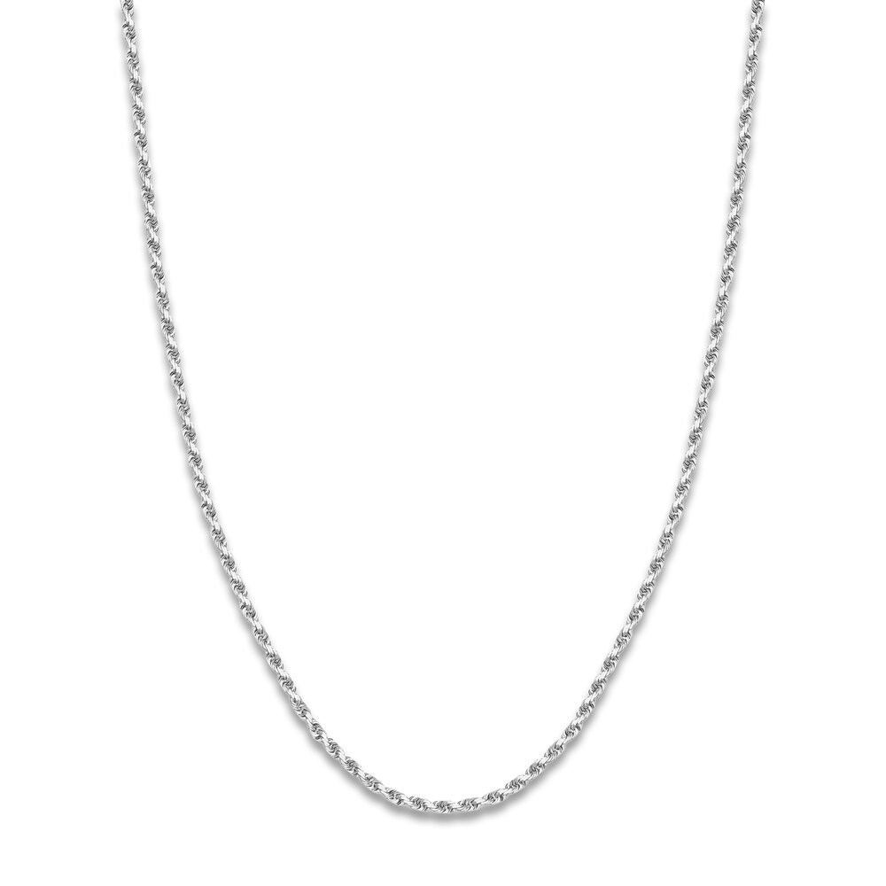 24" Textured Rope Chain 14K White Gold Appx. 3mm VWKhMZ1v 24" Textured Rope Chain 14K White Gold Appx. 3mm VWKhMZ1v