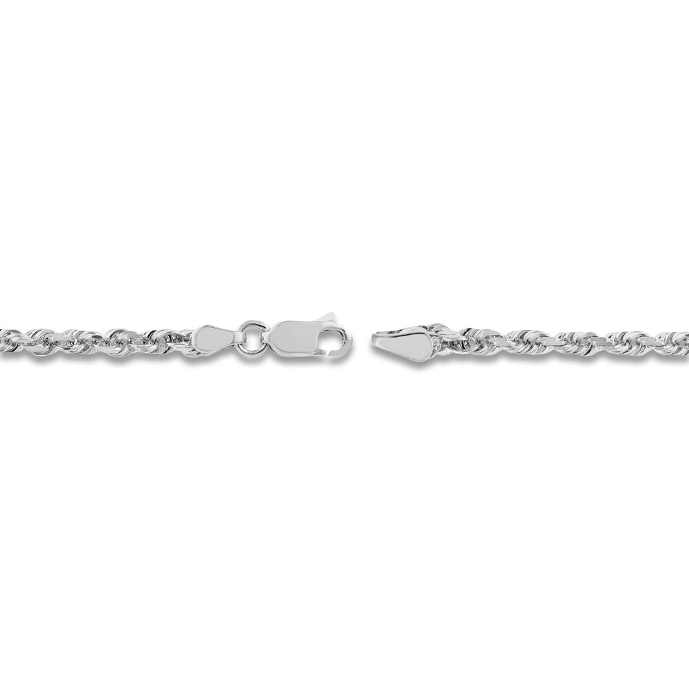 24\" Textured Rope Chain 14K White Gold Appx. 3mm VWKhMZ1v 24\" Textured Rope Chain 14K White Gold Appx. 3mm VWKhMZ1v
