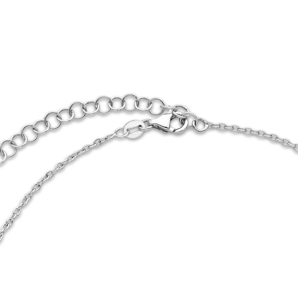 Diamond Choker Necklace 1 ct tw Round 14K White Gold 16\" Adj. VXlciFPI Diamond Choker Necklace 1 ct tw Round 14K White Gold 16\" Adj. VXlciFPI