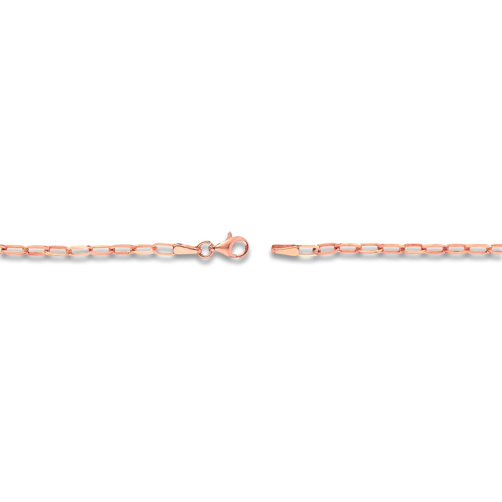 Paper Clip Chain Necklace 14K Rose Gold 24\" VoiDUmeL Paper Clip Chain Necklace 14K Rose Gold 24\" VoiDUmeL