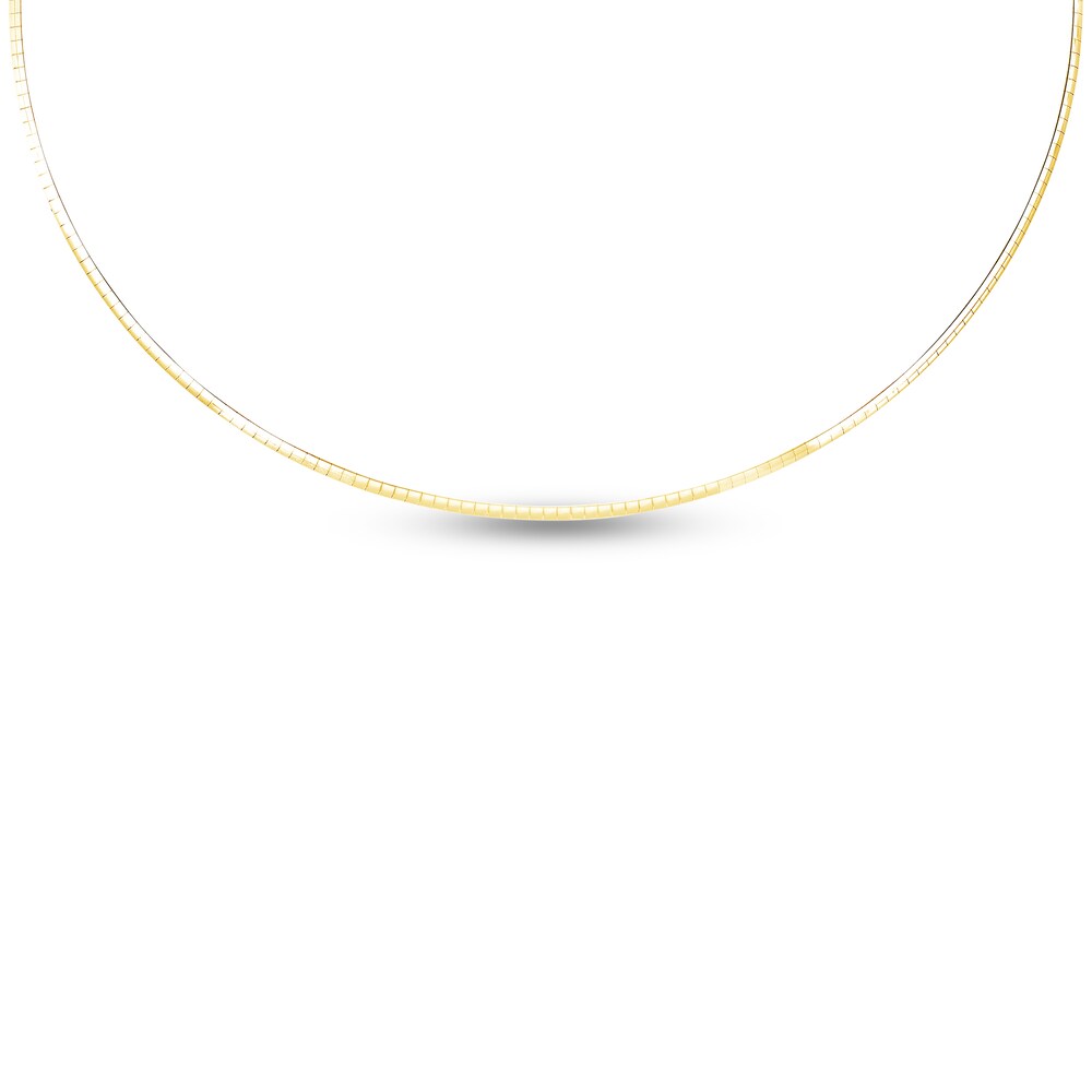 Omega Chain Necklace 14K Yellow Gold 18\" WcXPsEMU Omega Chain Necklace 14K Yellow Gold 18\" WcXPsEMU