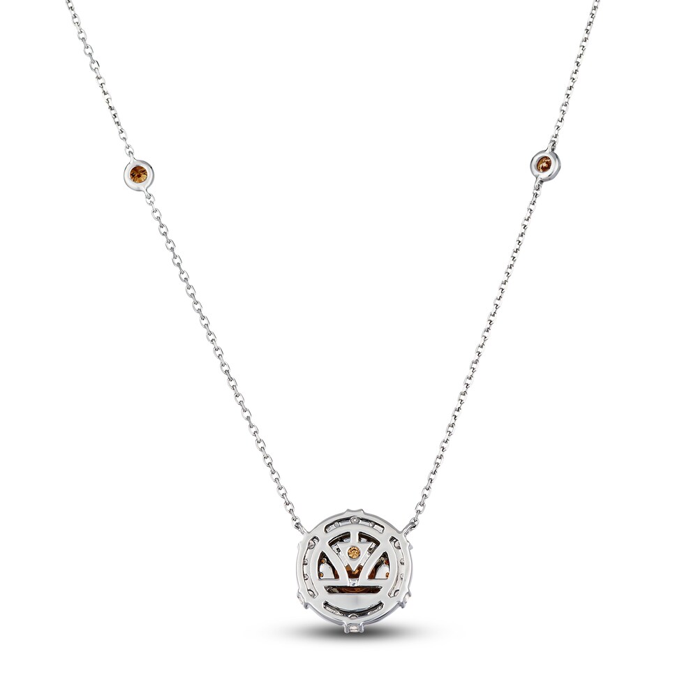 Le Vian Diamond Necklace 1-1/3 ct tw Round Platinum 18.75\" Wcm8cPop Le Vian Diamond Necklace 1-1/3 ct tw Round Platinum 18.75\" Wcm8cPop