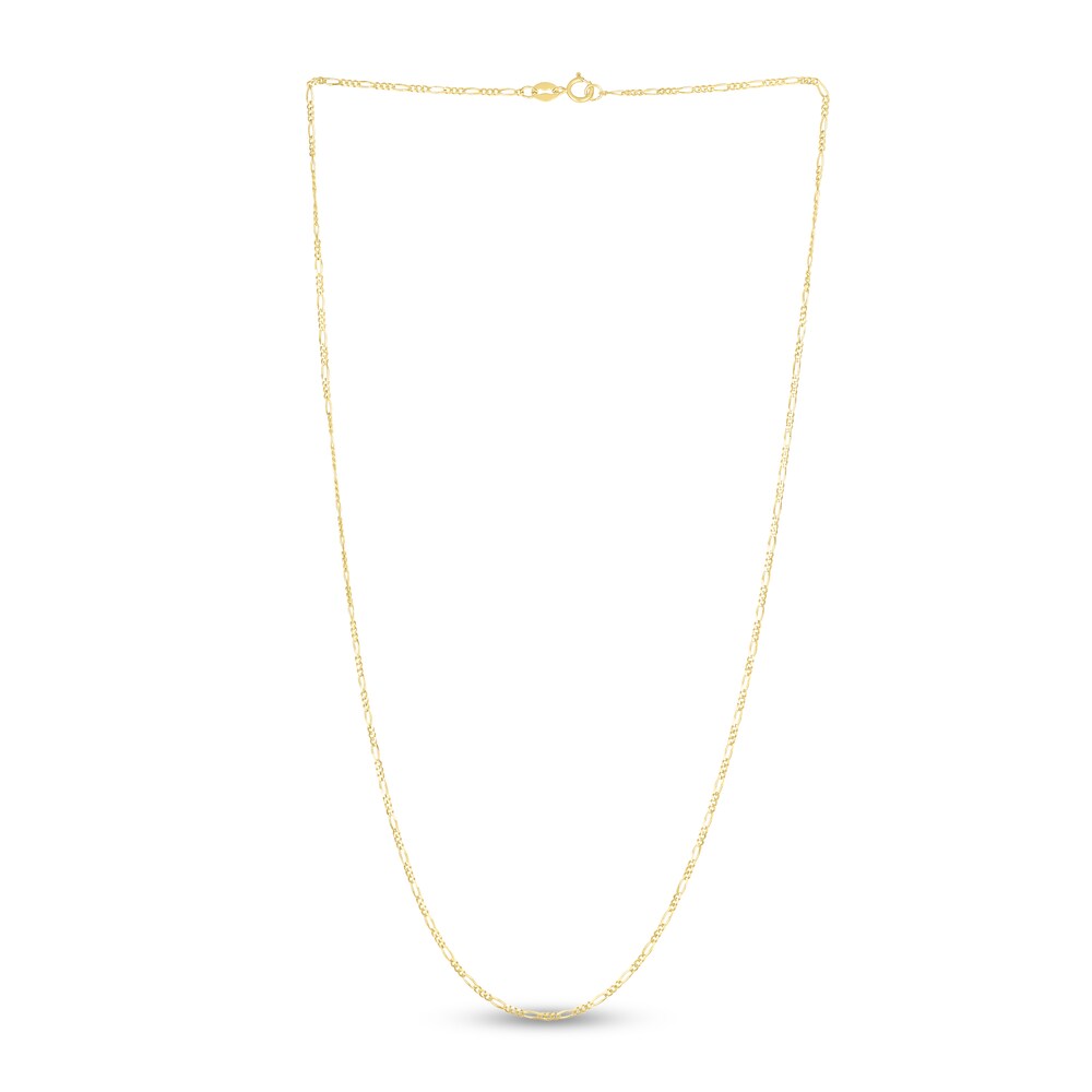 Figaro Chain Necklace 14K Yellow Gold 24\" WhjjKoTE Figaro Chain Necklace 14K Yellow Gold 24\" WhjjKoTE