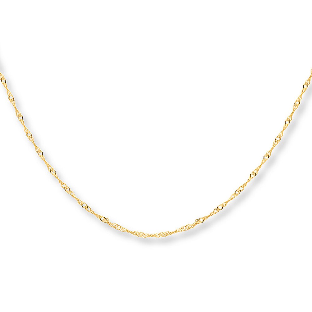 Singapore Chain Necklace 10K Yellow Gold 30 Length WkUunzfb Singapore Chain Necklace 10K Yellow Gold 30 Length WkUunzfb