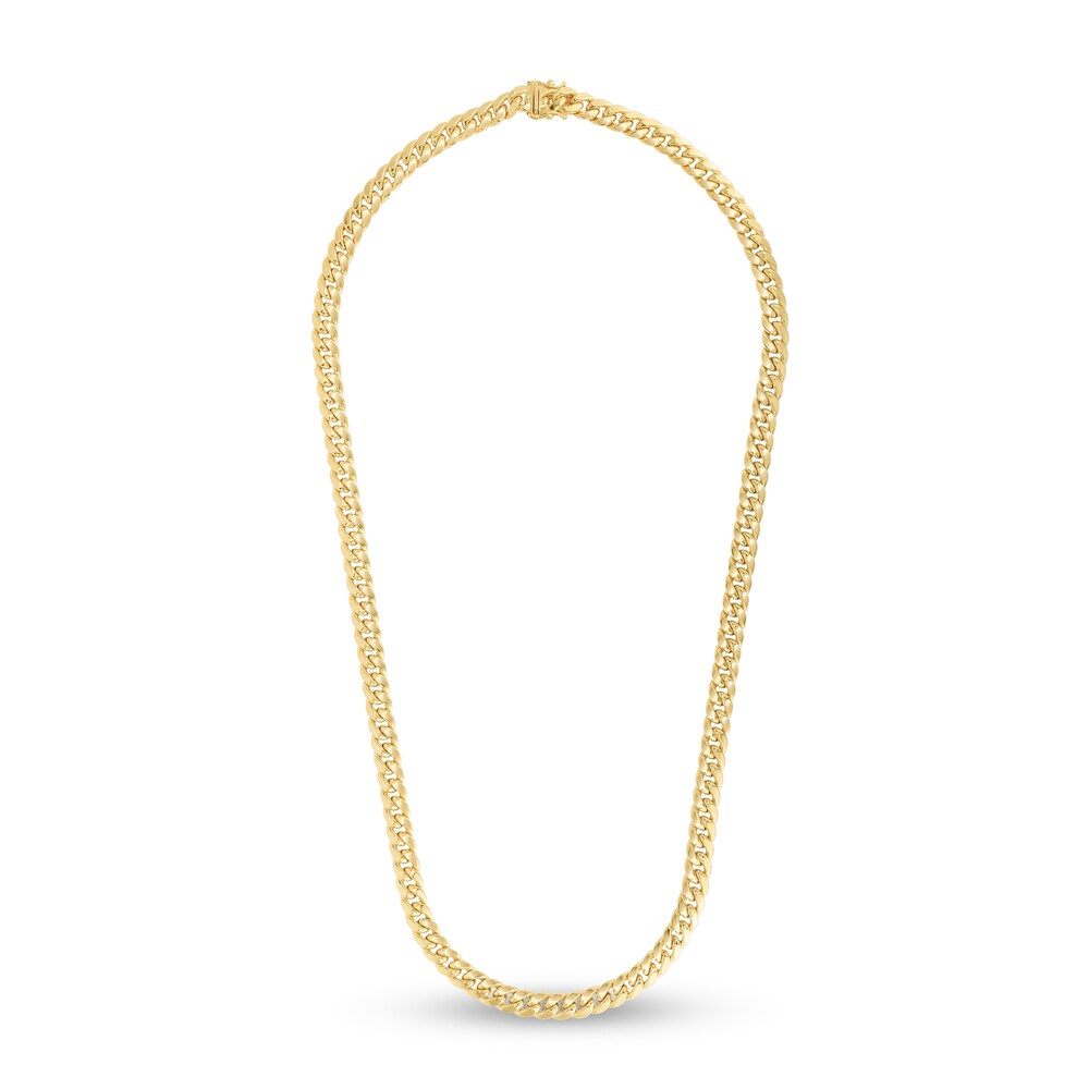 Miami Cuban Link Necklace 14K Yellow Gold 24\" X77aUlm5 Miami Cuban Link Necklace 14K Yellow Gold 24\" X77aUlm5