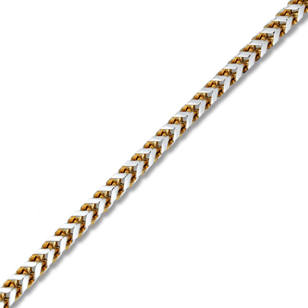 Foxtail Chain Two-Tone Stainless Steel 24\" Xf7TZJEx Foxtail Chain Two-Tone Stainless Steel 24\" Xf7TZJEx