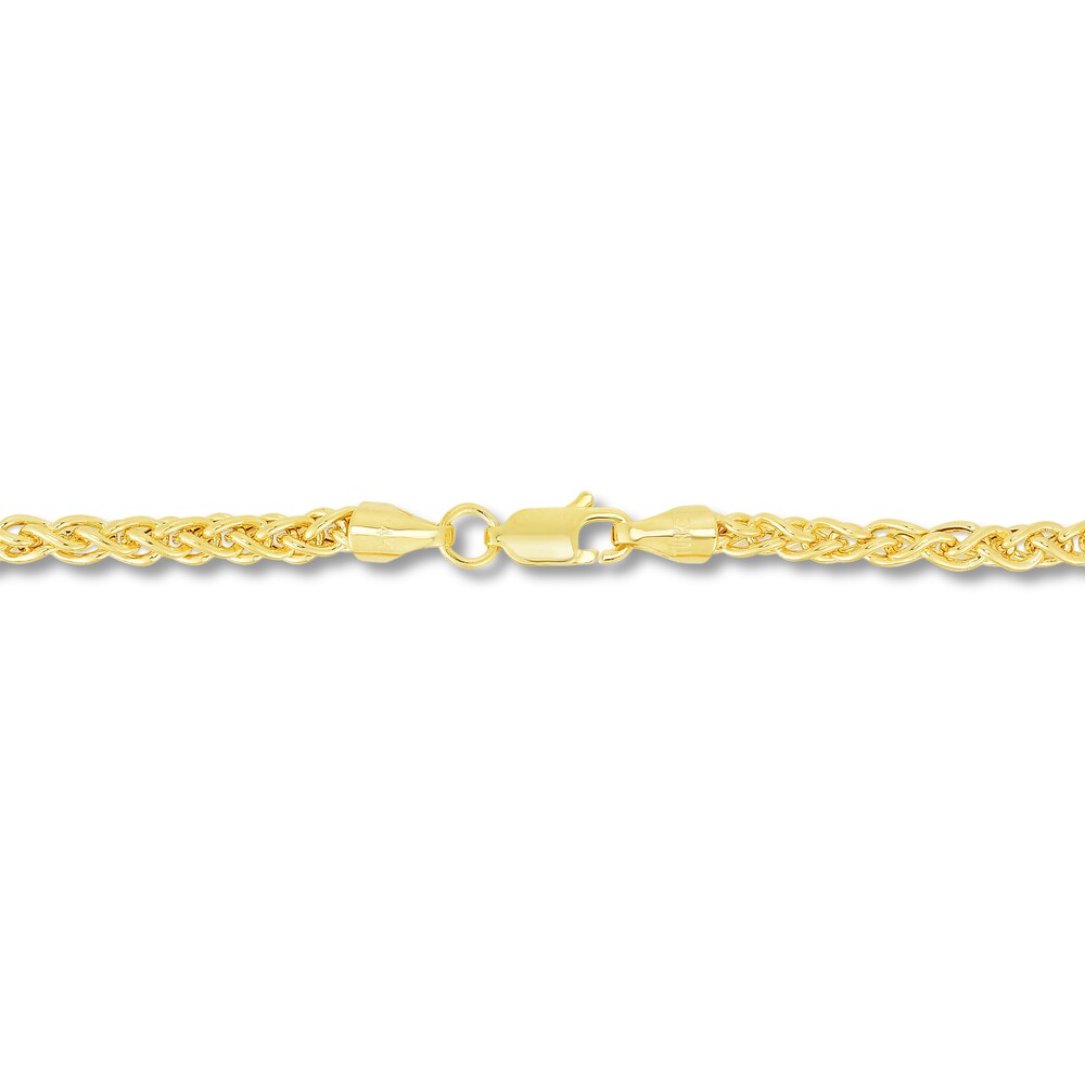 Round Wheat Chain Necklace 14K Yellow Gold 24\" Y7TJmcVQ Round Wheat Chain Necklace 14K Yellow Gold 24\" Y7TJmcVQ
