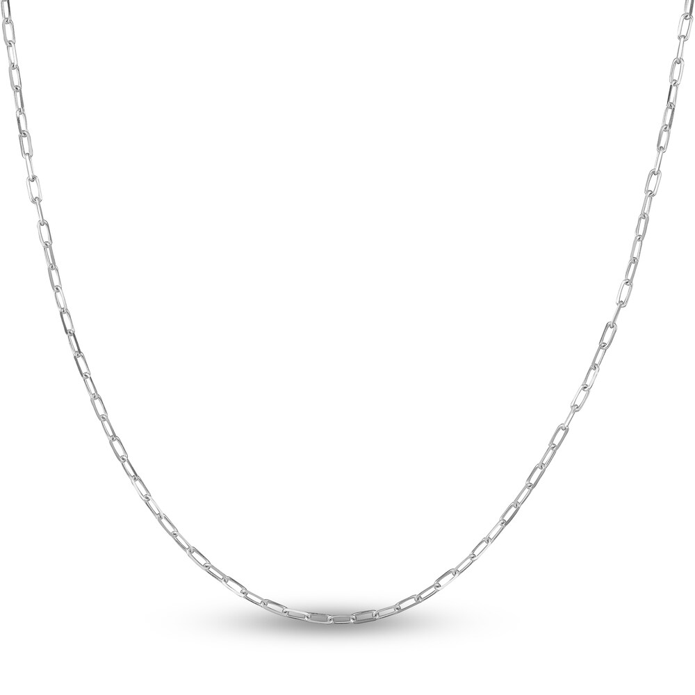 Paper Clip Chain Necklace 14K White Gold 20" YbcWEIhm Paper Clip Chain Necklace 14K White Gold 20" YbcWEIhm