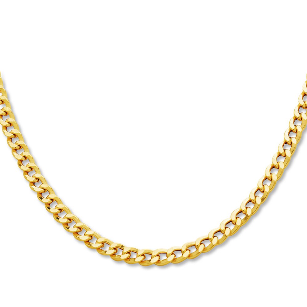 Curb Link Necklace 10K Yellow Gold 22 Length YeKgWDJE Curb Link Necklace 10K Yellow Gold 22 Length YeKgWDJE