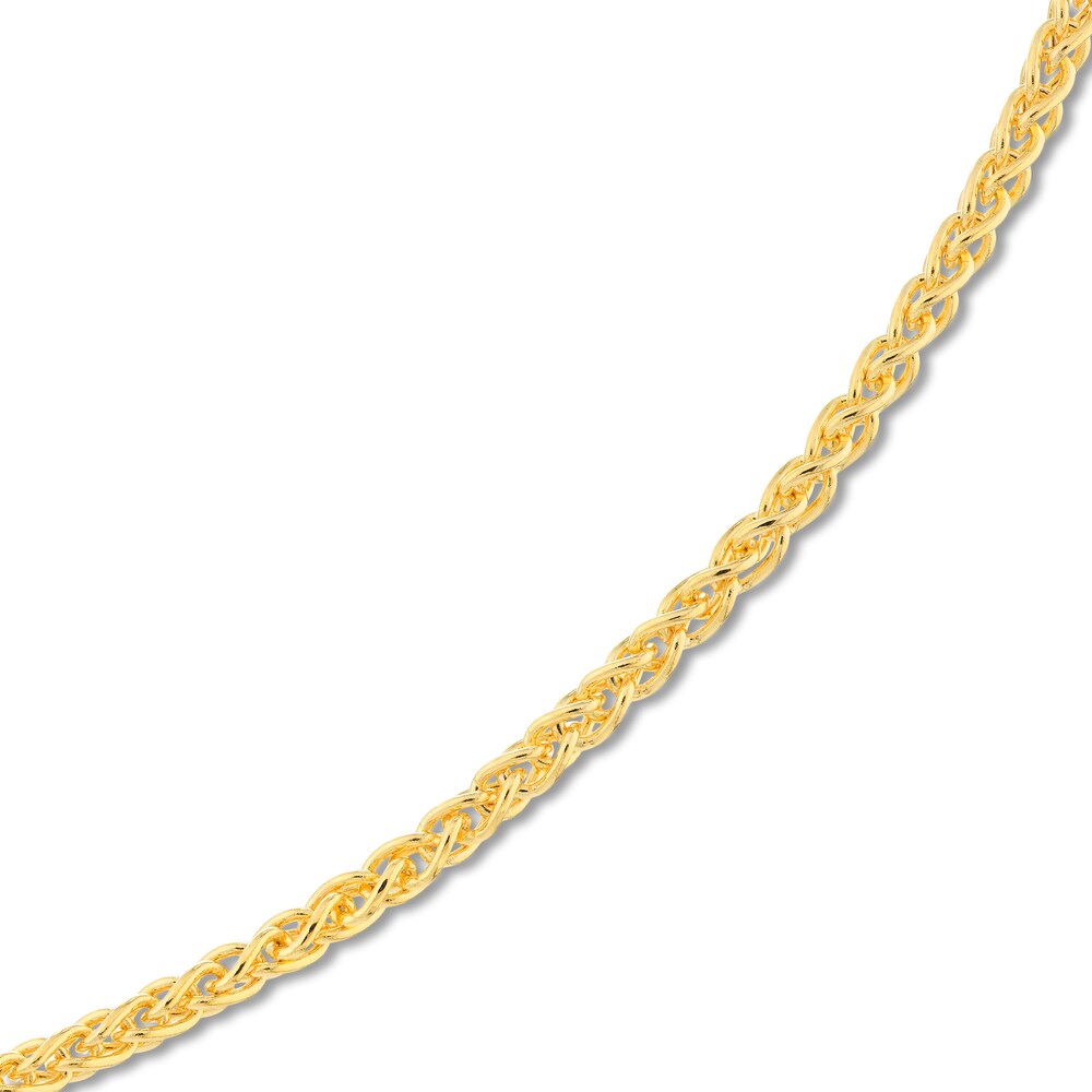 Round Wheat Chain Necklace 14K Yellow Gold 16\" YjFdskgu Round Wheat Chain Necklace 14K Yellow Gold 16\" YjFdskgu