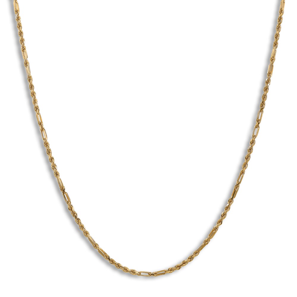 Diamond-Cut Rope Chain Necklace 14K Yellow Gold 24\" 2.5mm ZjUP9Xkl Diamond-Cut Rope Chain Necklace 14K Yellow Gold 24\" 2.5mm ZjUP9Xkl