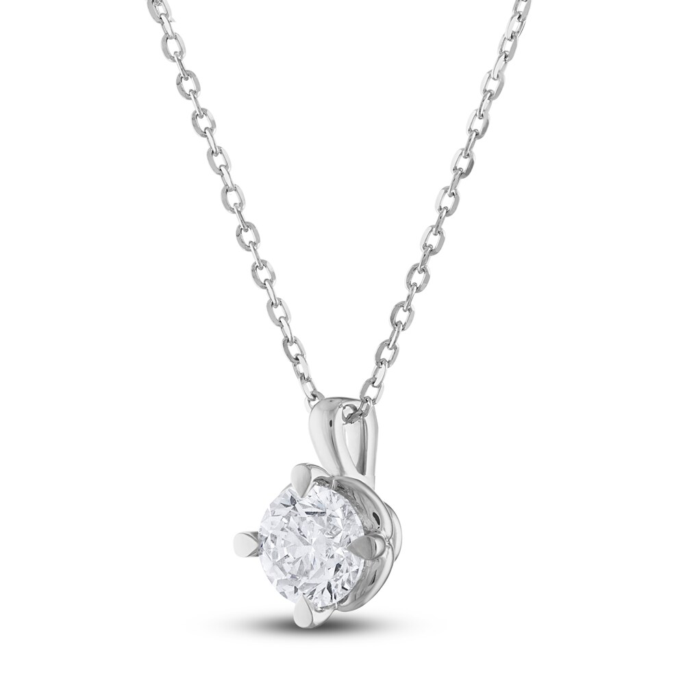 Diamond Solitaire Necklace 1/2 ct tw Round 14K White Gold (I2/I) a0wdE5bN Diamond Solitaire Necklace 1/2 ct tw Round 14K White Gold (I2/I) a0wdE5bN