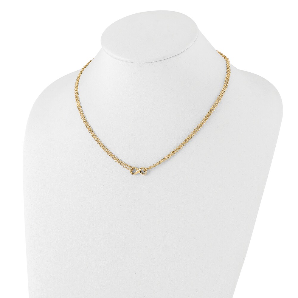 High-Polish 2-Strand Infinity Necklace 14K Yellow Gold aR0CLjFM High-Polish 2-Strand Infinity Necklace 14K Yellow Gold aR0CLjFM