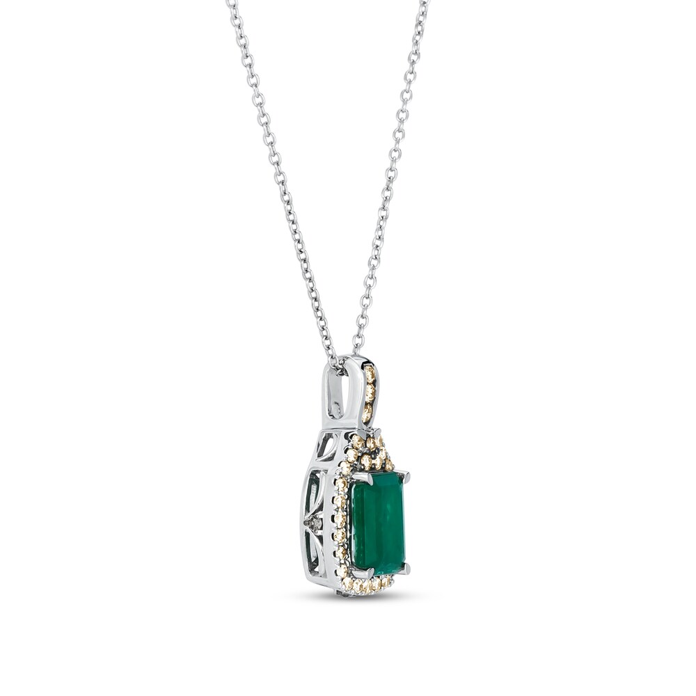 Le Vian Emerald Necklace 1/4 ct tw Diamonds 14K Vanilla Gold apjCKWvk Le Vian Emerald Necklace 1/4 ct tw Diamonds 14K Vanilla Gold apjCKWvk