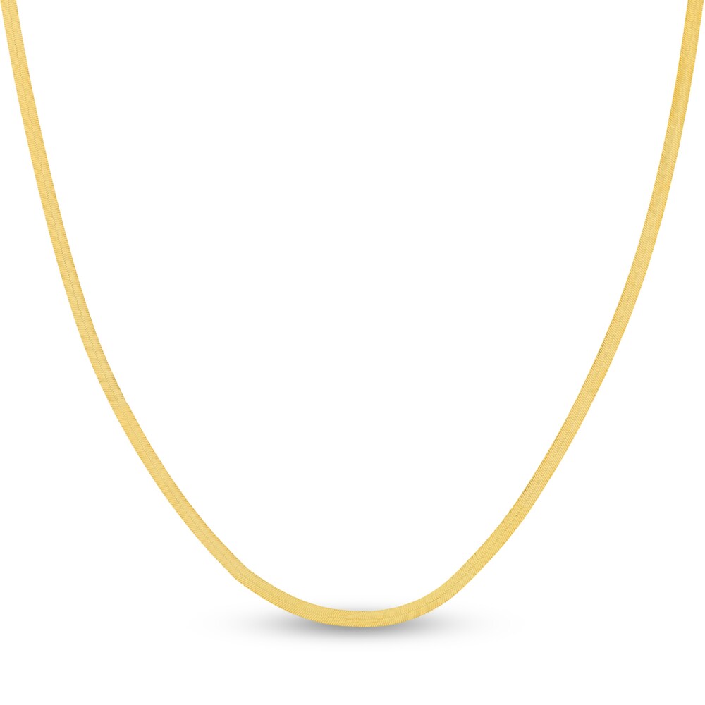 Herringbone Chain Necklace 14K Yellow Gold 20" bGNA9OzS Herringbone Chain Necklace 14K Yellow Gold 20" bGNA9OzS