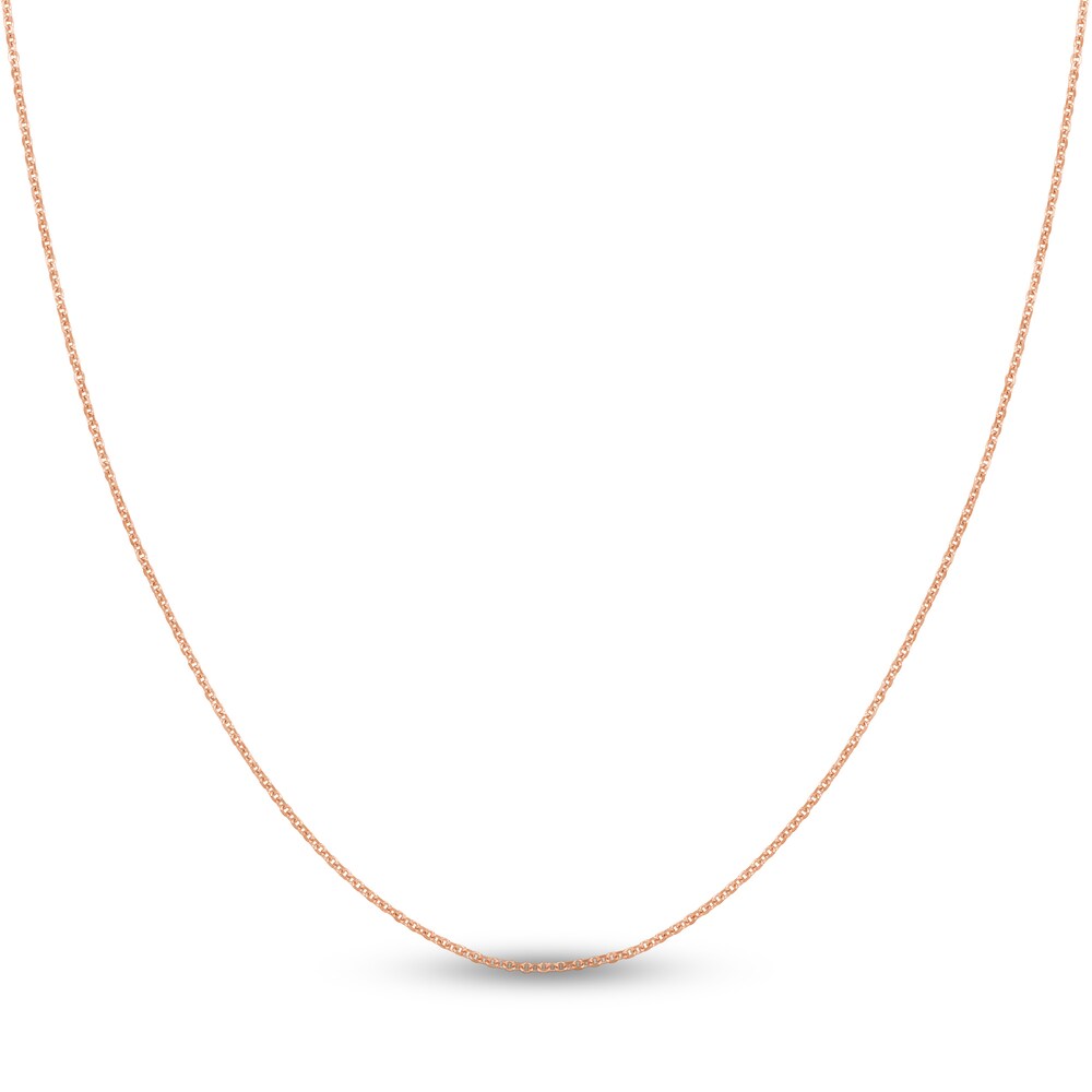 Diamond-Cut Cable Chain Necklace 14K Rose Gold 16" baUB6vcF