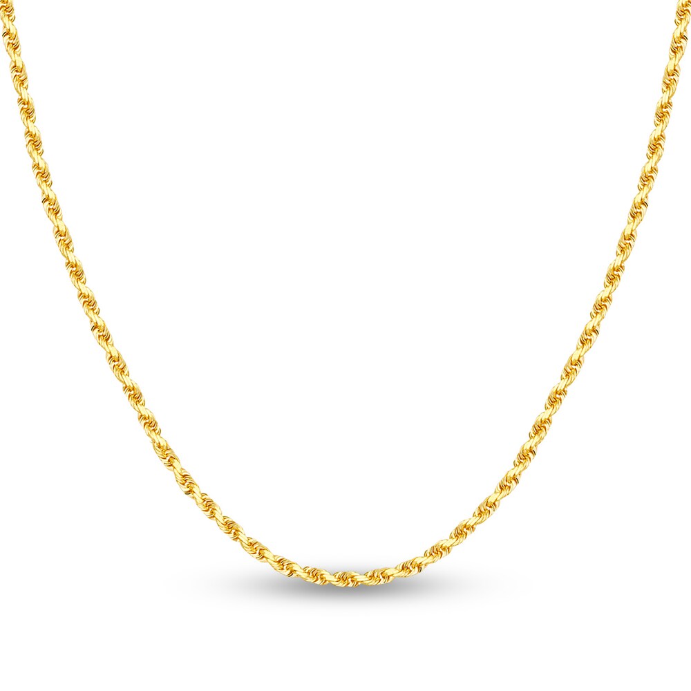 Diamond-Cut Rope Chain Necklace 14K Yellow Gold 22" c0zOhXjq Diamond-Cut Rope Chain Necklace 14K Yellow Gold 22" c0zOhXjq