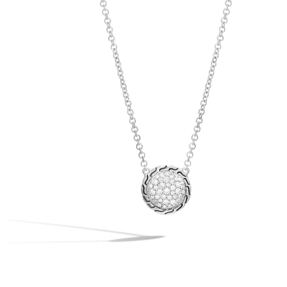 John Hardy Classic Chain Round Diamond Necklace 1/4 ct tw Sterling Silver cMHtrRFT John Hardy Classic Chain Round Diamond Necklace 1/4 ct tw Sterling Silver cMHtrRFT