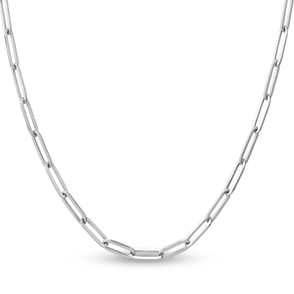 Paper Clip Chain Necklace 14K White Gold 18" cY7hSMqc Paper Clip Chain Necklace 14K White Gold 18" cY7hSMqc