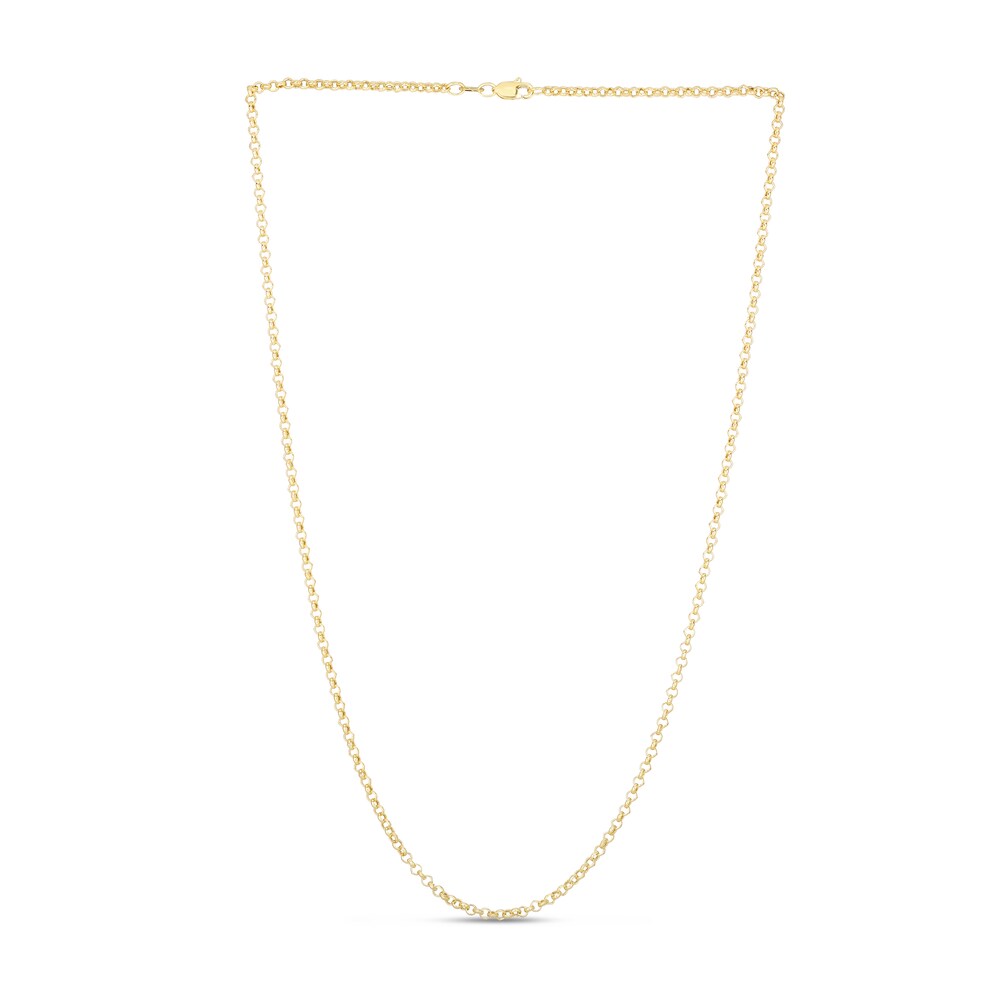 Rolo Chain Necklace 14K Yellow Gold 18\" ce6RrpLq