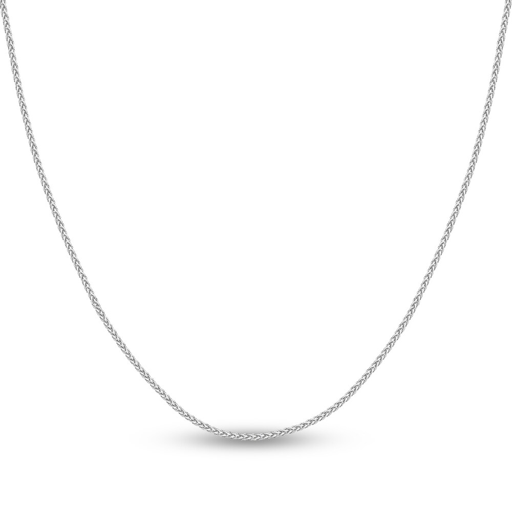 Round Wheat Chain Necklace 14K White Gold 24" cydVTyeU Round Wheat Chain Necklace 14K White Gold 24" cydVTyeU