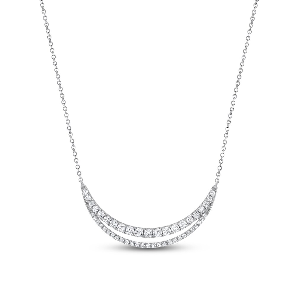 Diamond Necklace 1/2 ct tw Round 10K White Gold d1P36CZD Diamond Necklace 1/2 ct tw Round 10K White Gold d1P36CZD