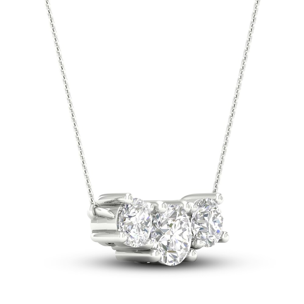 Lab-Created Diamond Necklace 1/2 ct tw Round 14K White Gold d3vY9NuQ Lab-Created Diamond Necklace 1/2 ct tw Round 14K White Gold d3vY9NuQ
