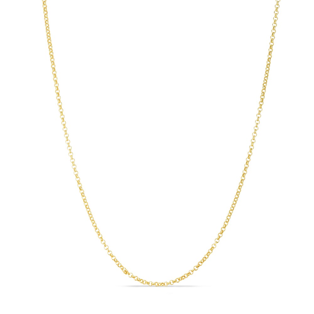 Rolo Chain Necklace 14K Yellow Gold 16" dDpttFtw Rolo Chain Necklace 14K Yellow Gold 16" dDpttFtw