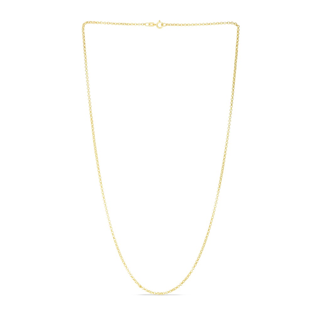 Rolo Chain Necklace 14K Yellow Gold 16\" dDpttFtw Rolo Chain Necklace 14K Yellow Gold 16\" dDpttFtw