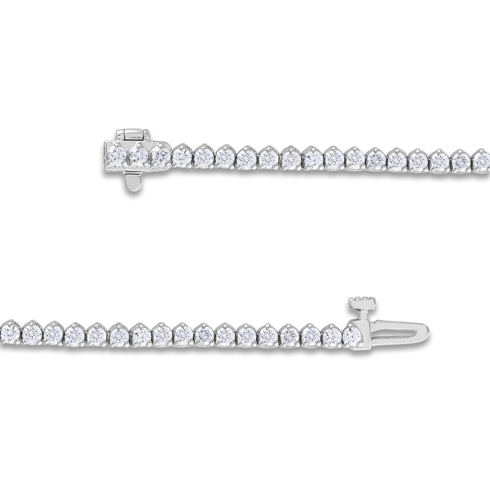 Diamond Necklace 10 ct tw Round 14K White Gold 16\" dHQ43lB7 Diamond Necklace 10 ct tw Round 14K White Gold 16\" dHQ43lB7