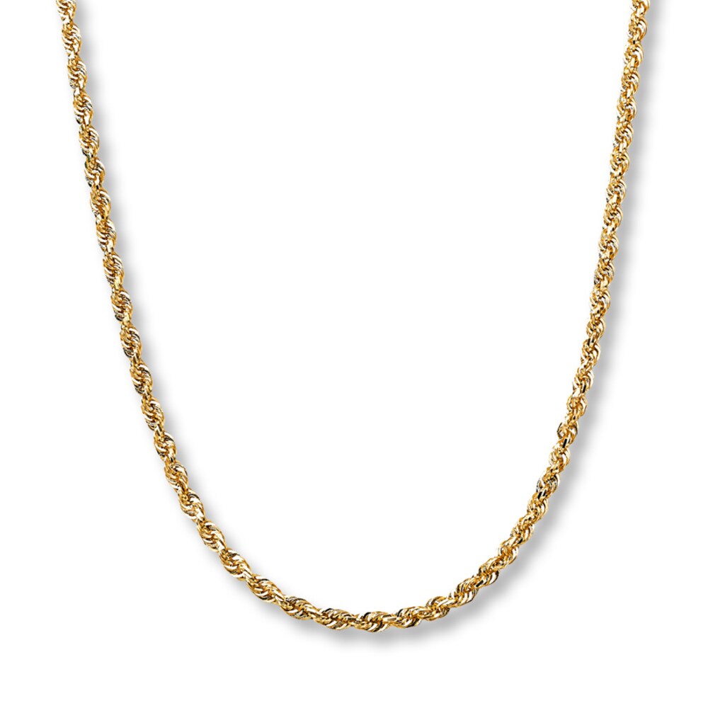Rope Chain 14K Yellow Gold 24" Length dUb8ZFu3 Rope Chain 14K Yellow Gold 24" Length dUb8ZFu3