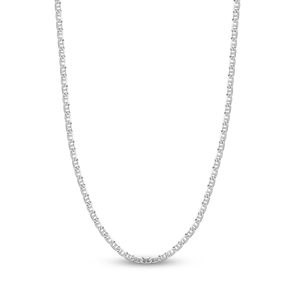 Mariner Chain Necklace 14K White Gold 22" duGUD7eR