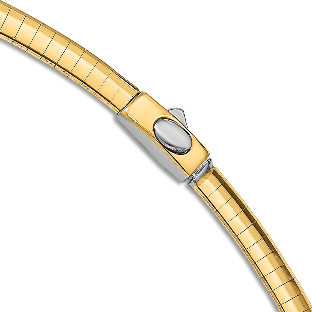 High-Polish Necklace 14K Two-Tone Gold dyKib2Qg High-Polish Necklace 14K Two-Tone Gold dyKib2Qg