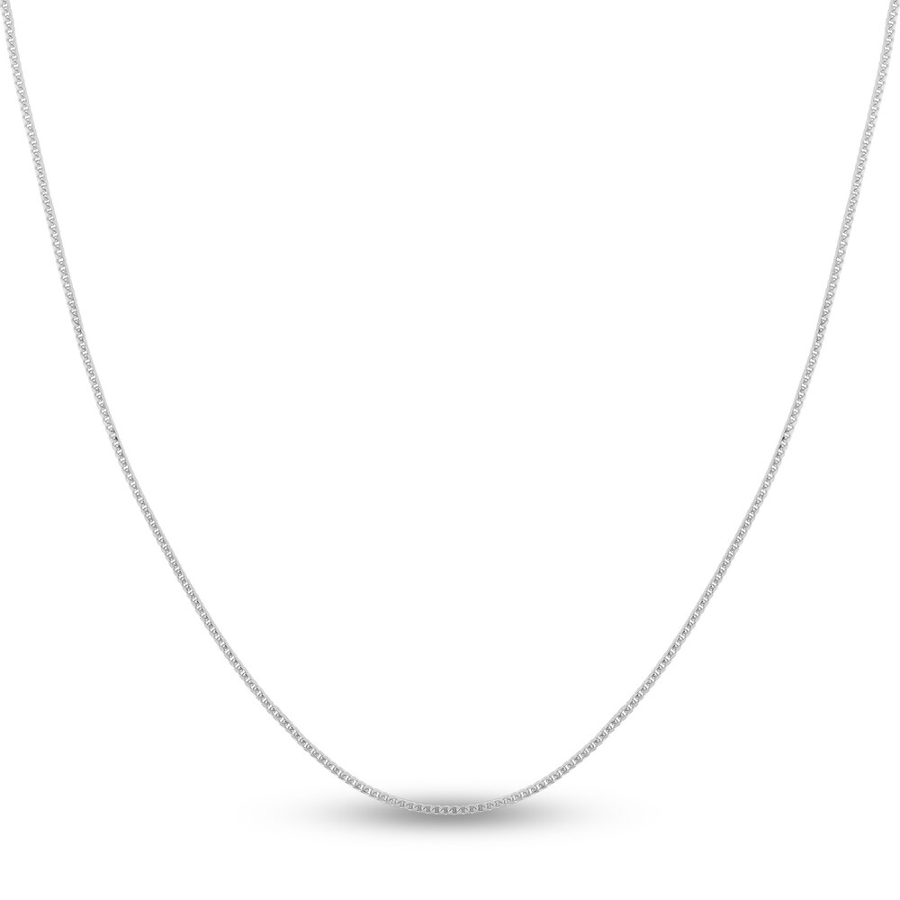 Round Franco Chain Necklace 14K White Gold 18" eGloVzWc Round Franco Chain Necklace 14K White Gold 18" eGloVzWc