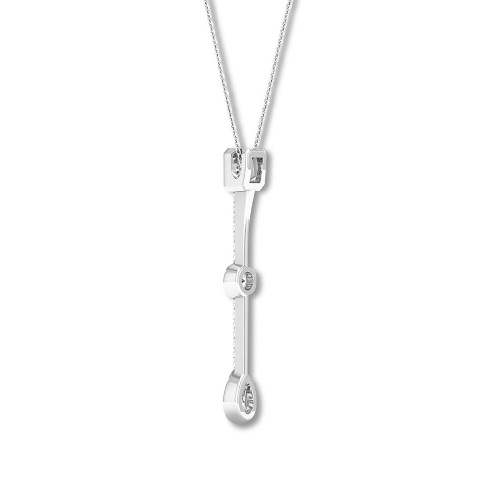 Diamond Drop Necklace 1/2 carat tw Bezel-set 14K White Gold eJFj63Gl Diamond Drop Necklace 1/2 carat tw Bezel-set 14K White Gold eJFj63Gl
