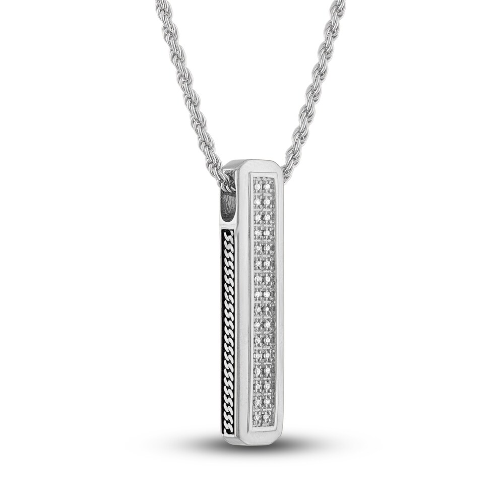1933 by Esquire Diamond Necklace 1/8 ct tw Round Sterling Silver eLCf7CTl 1933 by Esquire Diamond Necklace 1/8 ct tw Round Sterling Silver eLCf7CTl