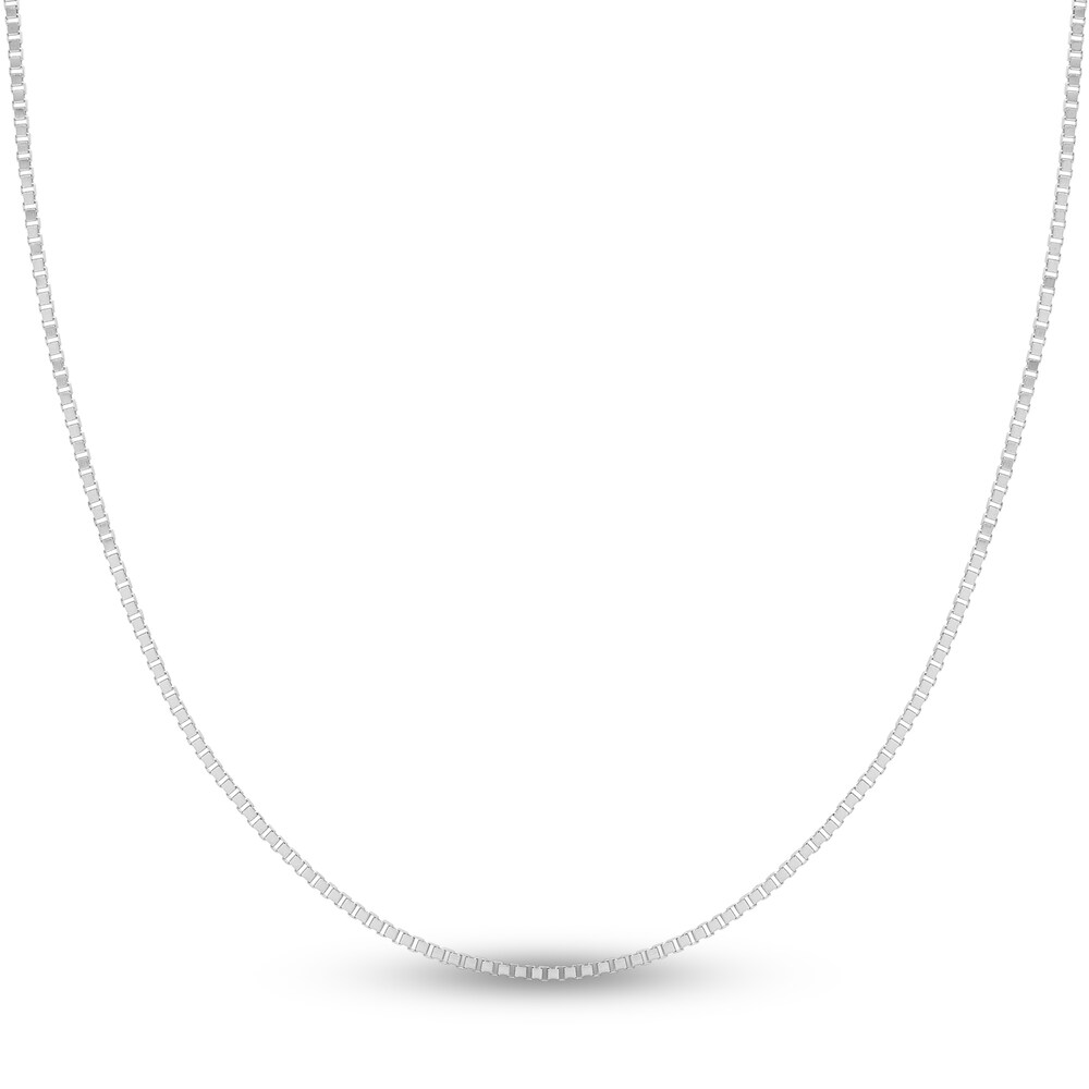 Box Chain Necklace 14K White Gold 22" eZu70tku Box Chain Necklace 14K White Gold 22" eZu70tku
