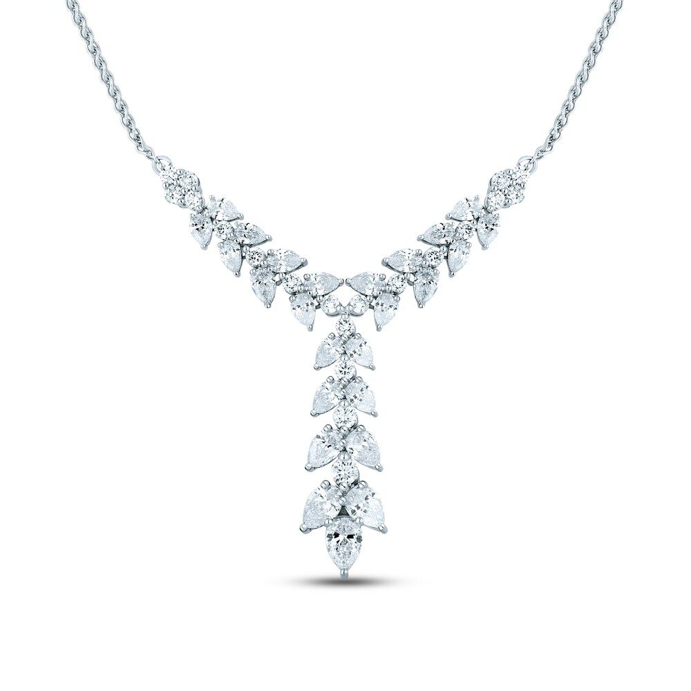 Pnina Tornai Diamond Necklace 2 ct tw Round 14K White Gold fQLP94H6