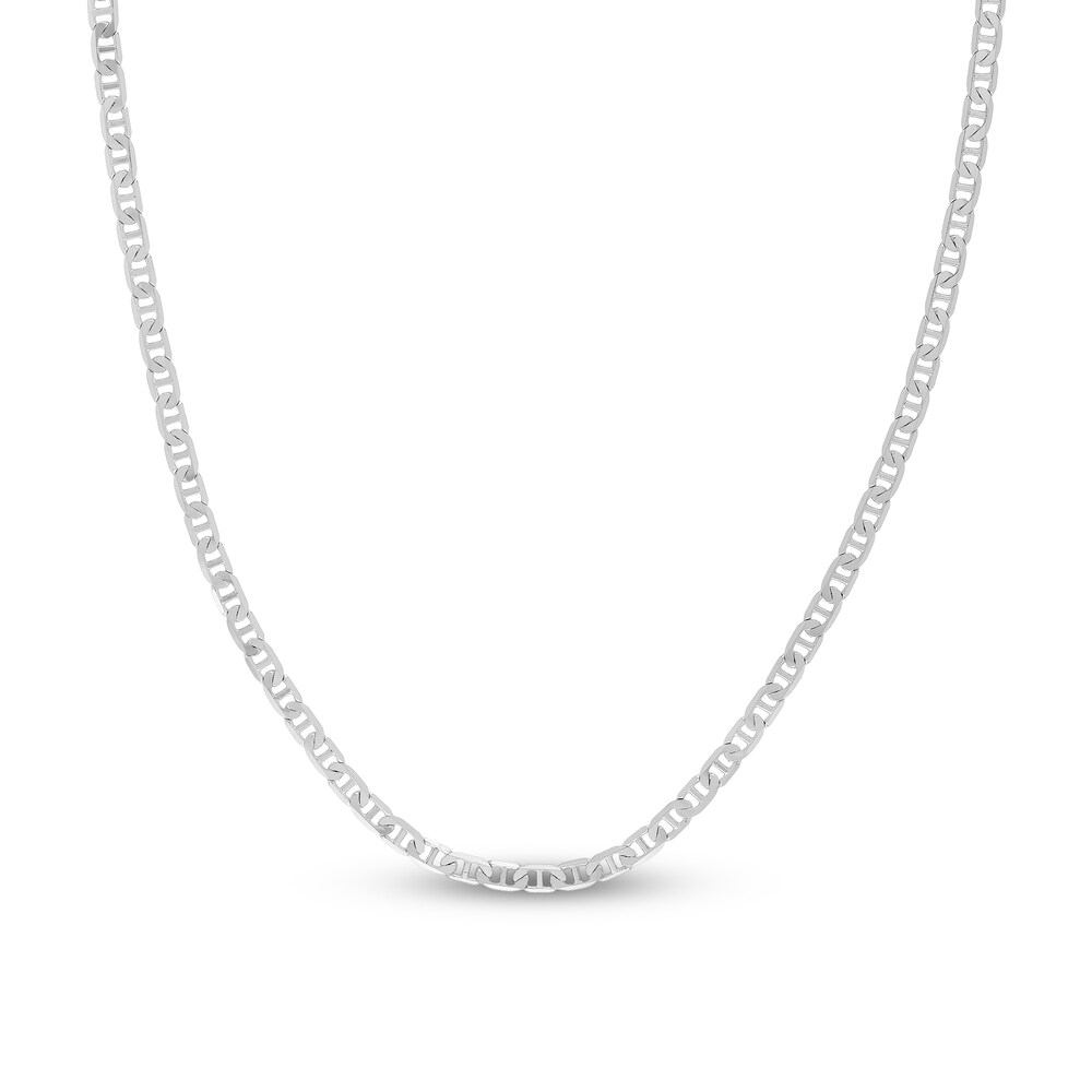 Mariner Chain Necklace 14K White Gold 20" fSURSNBX Mariner Chain Necklace 14K White Gold 20" fSURSNBX