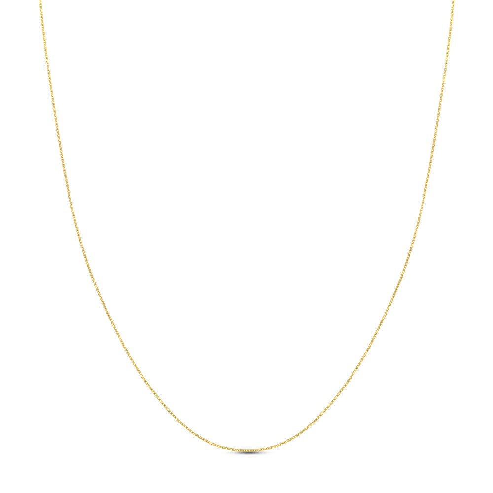 Diamond-Cut Cable Chain Necklace 14K Yellow Gold 18" fZ6HyYRK
