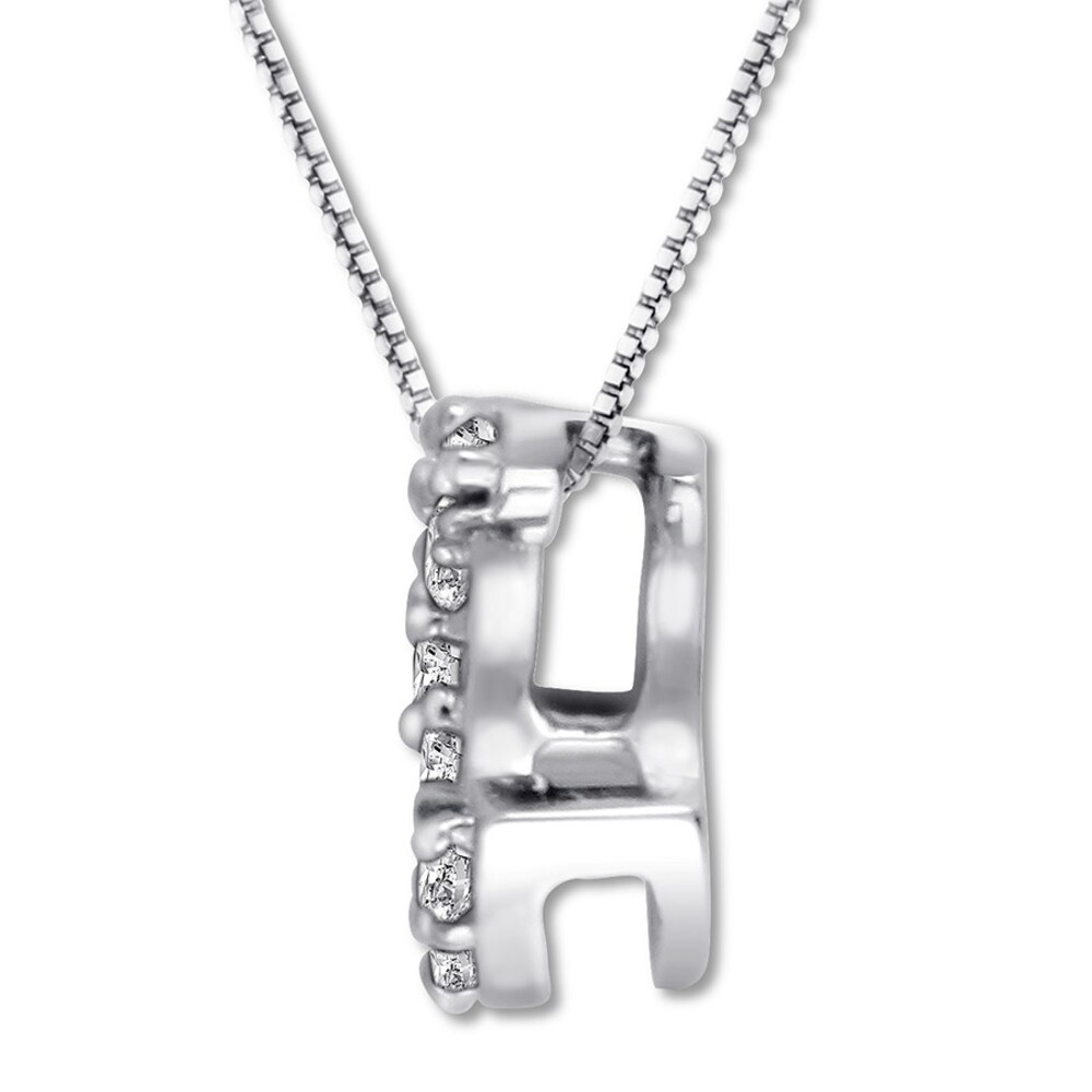 Diamond Initial C Necklace 1/20 ct tw Round-cut 10K White Gold fixYQijV Diamond Initial C Necklace 1/20 ct tw Round-cut 10K White Gold fixYQijV