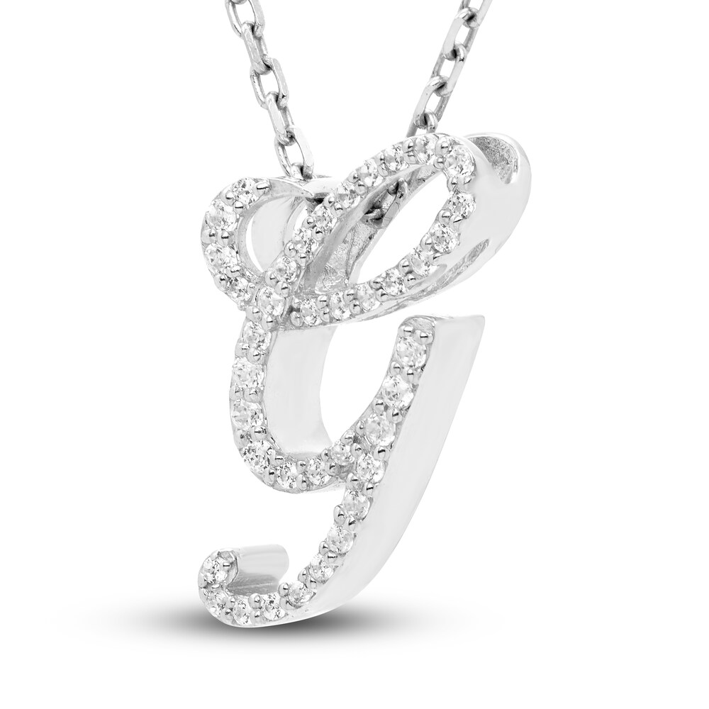 Diamond Initial G Pendant Necklace 1/10 ct tw Round 10K White Gold fsDifvIb Diamond Initial G Pendant Necklace 1/10 ct tw Round 10K White Gold fsDifvIb