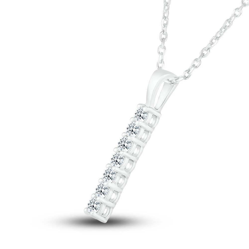 Diamond Pendant Necklace 1/4 ct tw Round 10K White Gold 18\" gDZqlTU8 Diamond Pendant Necklace 1/4 ct tw Round 10K White Gold 18\" gDZqlTU8