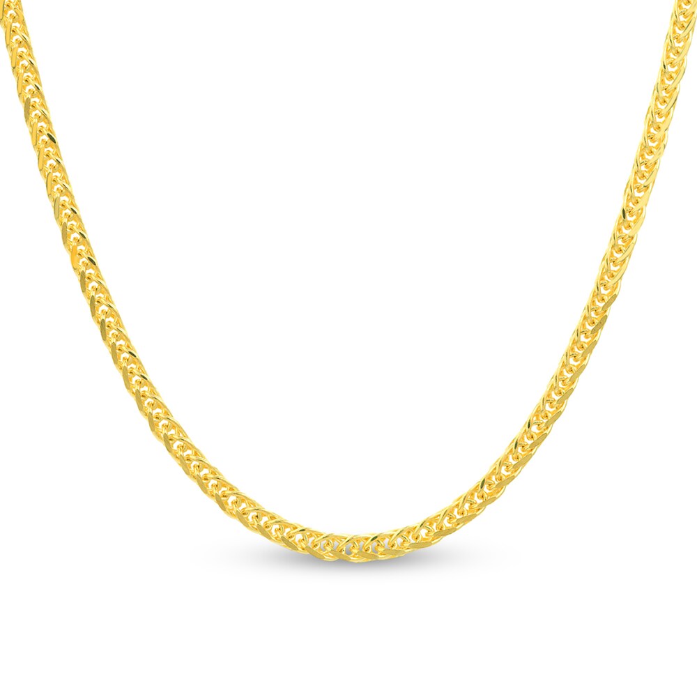 Square Wheat Chain Necklace 14K Yellow Gold 24" gMw7YTbU Square Wheat Chain Necklace 14K Yellow Gold 24" gMw7YTbU