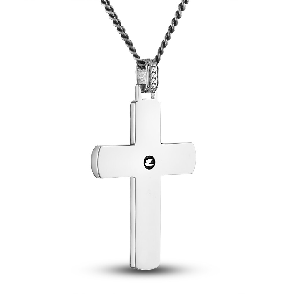 1933 by Esquire Men\'s Carbon Fiber Cross Pendant Necklace Sterling Silver 22\" gpKDvQ2f 1933 by Esquire Men\'s Carbon Fiber Cross Pendant Necklace Sterling Silver 22\" gpKDvQ2f