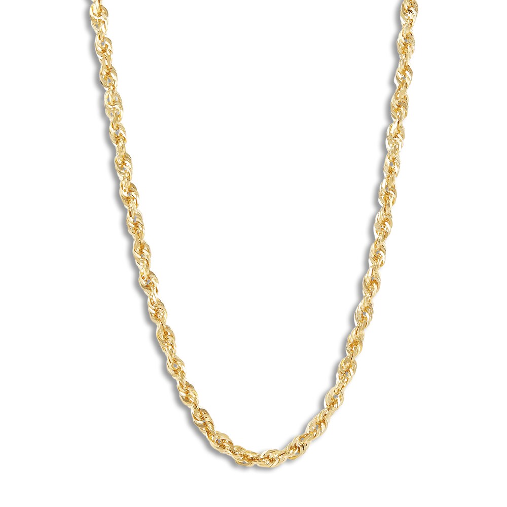 Rope Necklace 14K Yellow Gold 18 Length hFGFK4BP Rope Necklace 14K Yellow Gold 18 Length hFGFK4BP