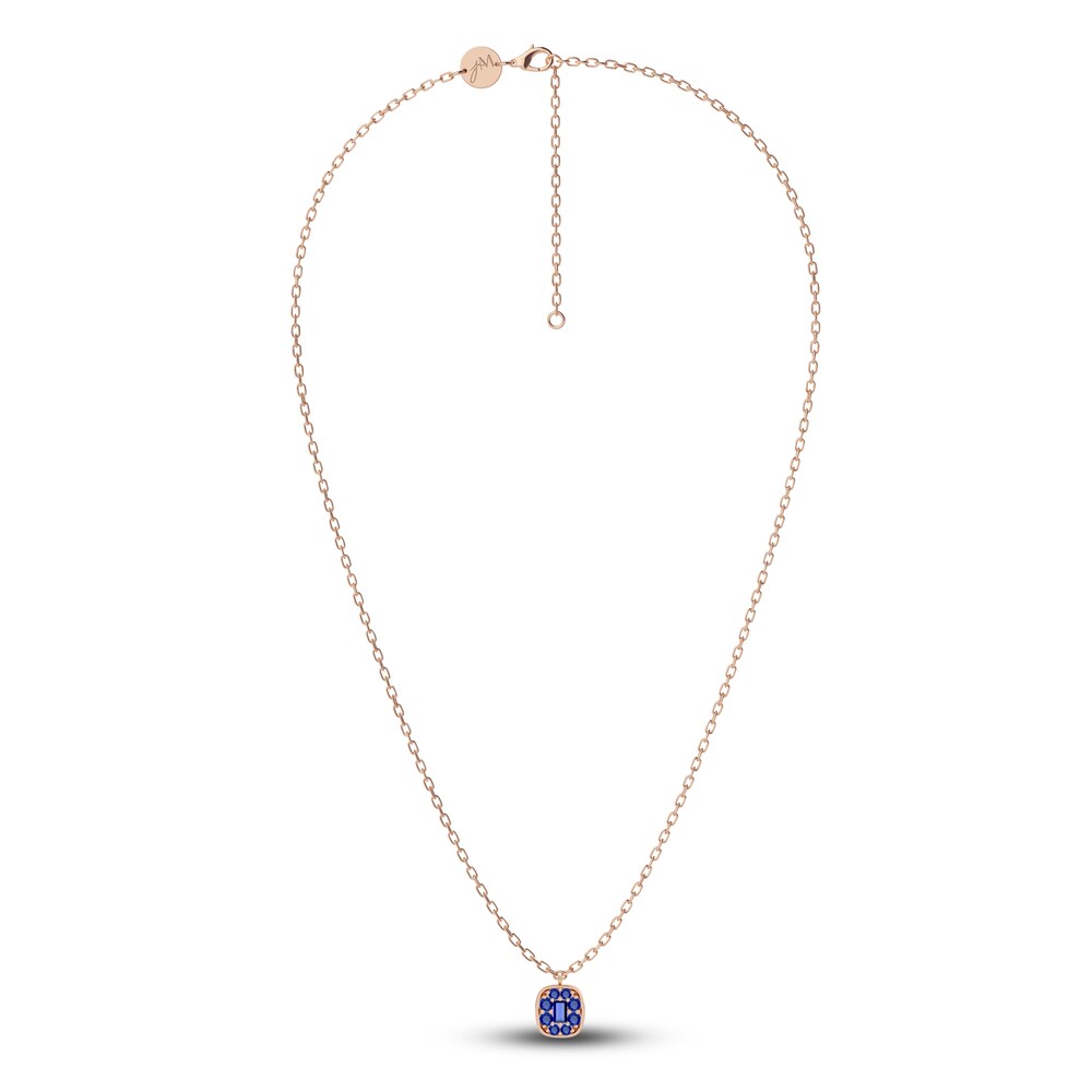 Juliette Maison Natural Blue Sapphire Pendant Necklace 10K Rose Gold hKG8EL2R Juliette Maison Natural Blue Sapphire Pendant Necklace 10K Rose Gold hKG8EL2R