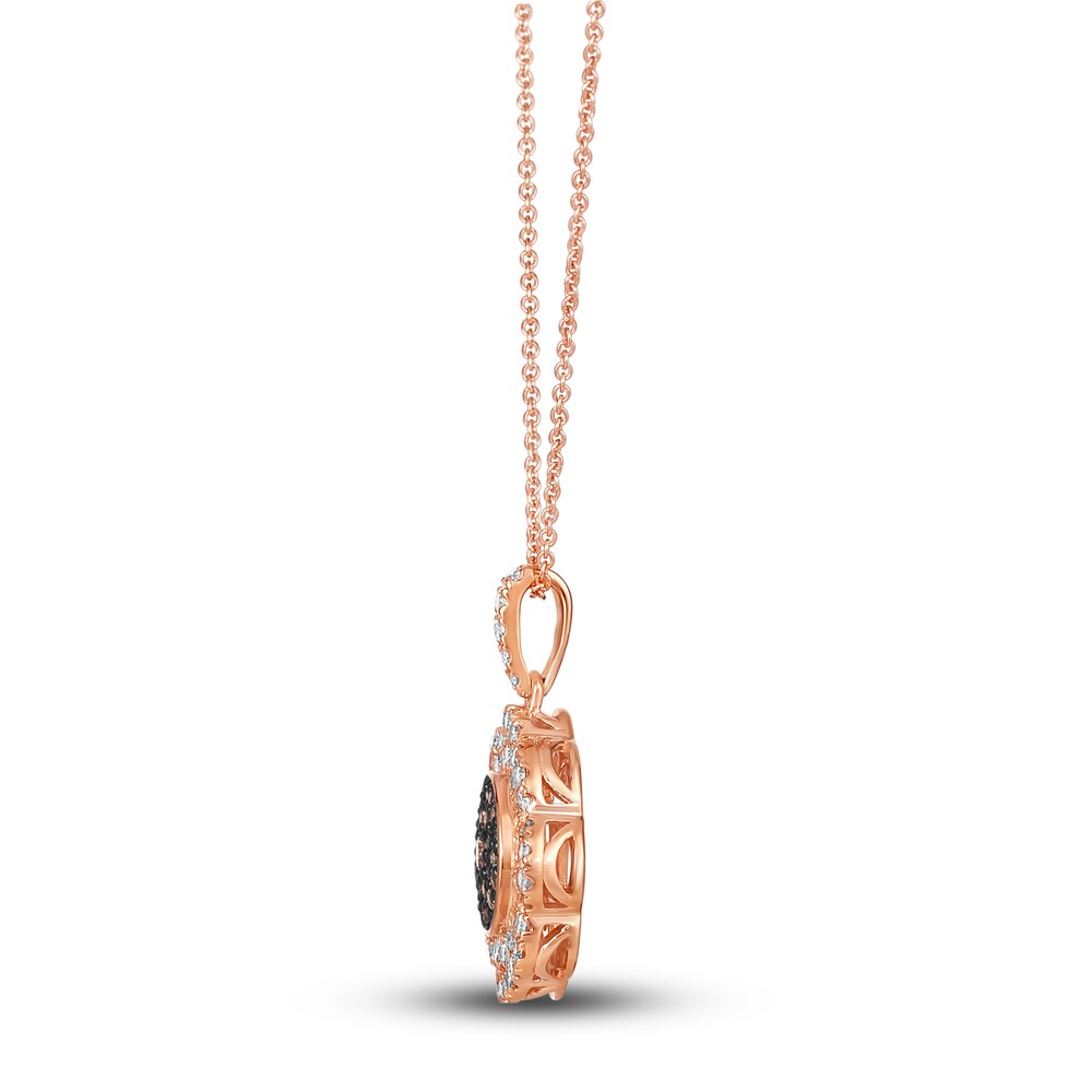 Le Vian Chocolate Diamond Necklace 3/4 ct tw Round 14K Strawberry Gold hQV8gRTE Le Vian Chocolate Diamond Necklace 3/4 ct tw Round 14K Strawberry Gold hQV8gRTE